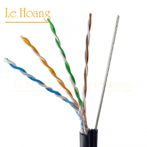 Cáp LAN CAT5E UTP 24AWG 4PRS - PE – SS (7x0.33)St (305m)